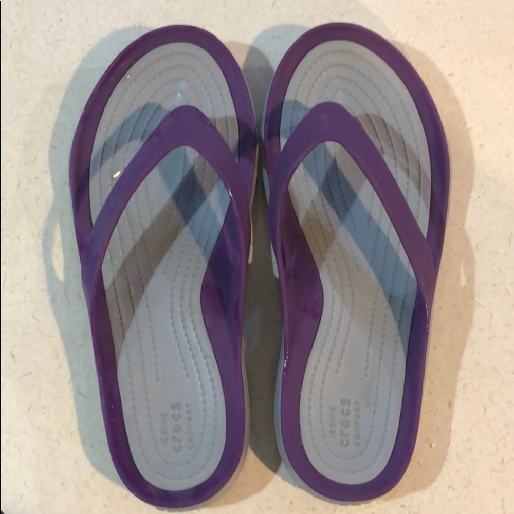 Croc flip flops